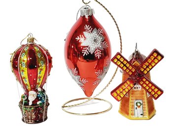 Christopher Radko, KSA & More Glass Christmas Holiday Ornaments (Lot SS)