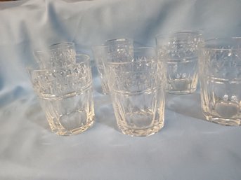 5 Crystal Bourbon Glasses  VERY High Quality