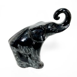 Royal Haeger Black Ceramic Elephant
