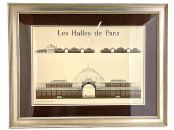 Les Halles De Paris- Parisian Framed Architectural Print .