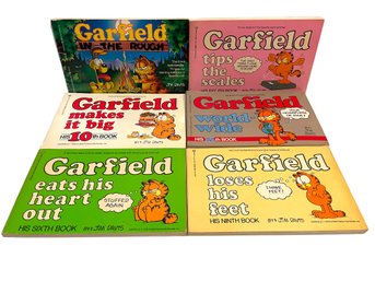 (6) Garfield The Cat Comic Books.