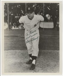 Original 1960s Autographed Bobby Shantz Black And White Team Issued 8x10 Photo