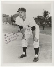 Original 1960s Autographed Ralph Houk Black And White Team Issued 8x10 Photo