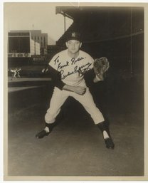 Original 1960s Autographed Pedro Ramos Black And White Team Issued 8x10 Photo