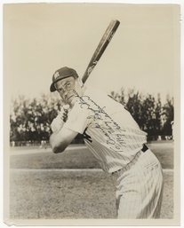 Original 1960s Autographed Hank Bauer 8x10 Black And White Team Issued Photo