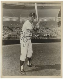 Original 1960s Autographed Joe Pepitone Black And White 8x10 Team Issued Photo