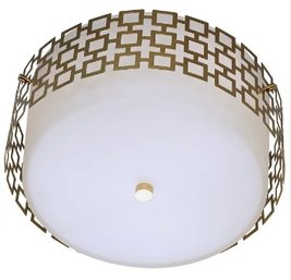 New In Box Jonathan Adler Parker Flush Mount Ceiling Light Fixture