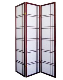 Asian Influence  Three Panel Room Divider