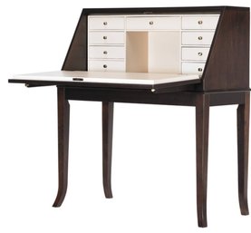 Hudson Street Mercantile Drop Front Desk - Dark Espresso Finish