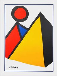 Alexander Calder Vintage Lithograph ' Pyramids And Sun' Plate Signed