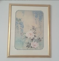 A Beauty Of Nature From Ethan Allen Stores - An Asian Inspired Framed Floral Print