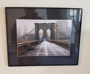 Brooklyn Bridge In New York City Framed Print