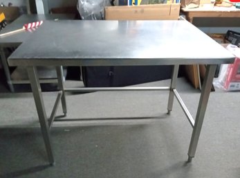 Strong And Practical Commercial ( Restaurant Style )  Stainless Steel Prep Table.    CV