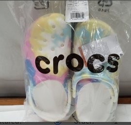 Brand New Crocs Multi Colored Unisex Men's Size 6 Women Size 8.  A1