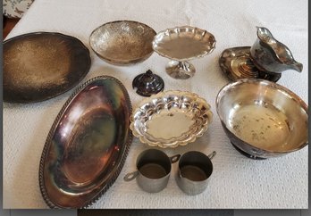 Assorted Lot Of Silver Plate For Use Or Scrap