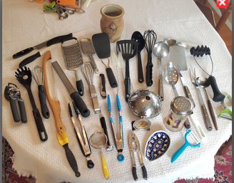 Large Lot Of Kitchen Cooking Tools