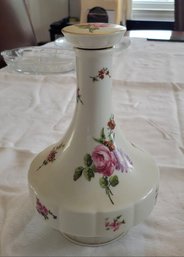 Vintage Haviland Of France Hand Painted Limoges Chantilly Decanter With Stopper