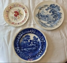 Three Display China Plates All Made In England
