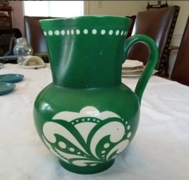 Charming Art Deco Antique Pitcher Circa 1930s From The Czech Ditmar Urbach Co.