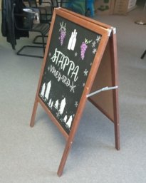 Beautiful Advertising A-frame / Sandwich Message Board -Chalkboard