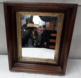 Charming Vintage Wood Framed Mirror.      WA