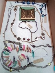 Jewelry - New Kenneth Cole, Vintage Elgin Brass Cigarette Case,  Necklaces, Earrings & Bracelet  D2