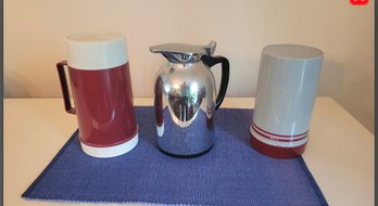 Three Great Mid Century Thermos Bottles