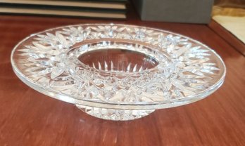 Vintage Waterford  Glass Crystal Bowl With Flower Design On It.