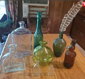 Vintage Glass Bottle Lot - There Are Some Beauties In This Collection!!!