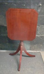 Beautiful Antique Flip Top Pedestal Table  CV