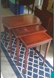 Beautiful Antique Nesting Tables From Hathaway's Furniture Company N.y.c