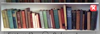 Vintage Book Collection - Embroidery, Fiction & Non Fiction, Classics          Shelf 5/R