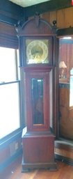 Beautiful Antique Pendulum Operated Grandfather Clock Purchased From The Frederick Loeser & Co