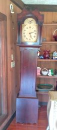 Nice Antique Grandfather Clock Unknown Maker Great For Display