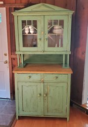 This Is The Real McCoy! An Antique Country Farmhouse Cupboard Ca Late 19th Century