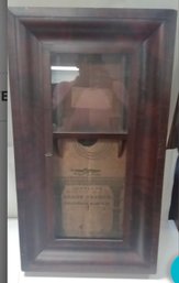 Forestville Manufacturing Co Bristol, Conn Antique Clock Case With The Weights For Parts    212/ WAD