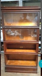 Antique Barrister Bookcase 4- Stack, Plus Top & Base, By The Globe-Wernicke & Macey Companies    DB / CVB