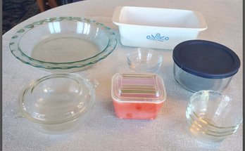 10 Pieces Of Vintage PYREX, Anchor Hocking, Corning Ware & Duralex Of France