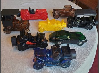 Lot Of 7 Vintage AVON After Shave Car Bottles