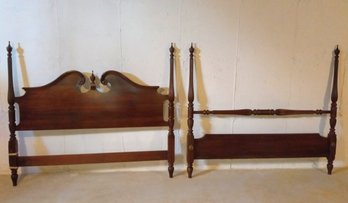 Beautiful Vintage Ethan Allen Head Board & Foot Board For Queen Size Bed.