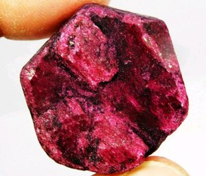 Natural Rough Cut African Red Ruby