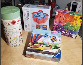 Three Puzzles And One Puzzle Sorter - Only One Was Opened!