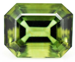 16 CT Natural Green Tourmaline Radiant Cut