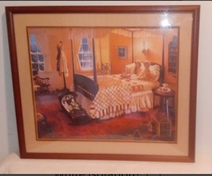 Beautiful Vintage Framed Limited Edition Print Titled Once Upon A Time Hand- Signed By Artist Donna Green