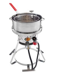 A Stainess Steel Fish Fry Kit