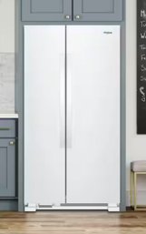 Whirlpool 33-inch, 21.7 Cu. Ft. Freestanding Side-by-side Refrigerator With Adaptive Defrost
