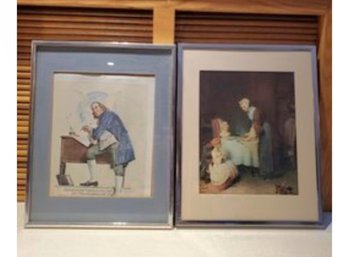 Two Scenes From Days Gone By... Norman Rockwell's Benjamin Franklin & Chardin's Saying Grace