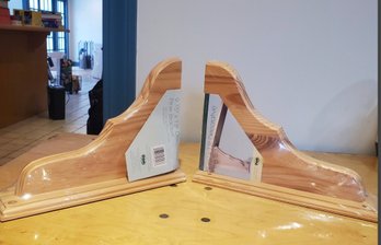 Pair Of Large Decorative Pine Wood Brackets - Still Sealed In Store Plastic Wrap