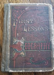 Monteith's First Lessons In Geography 1873 Antique Lessons, Map, Geography Book