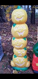 Vintage Sunhill Yellow Pumpkin Stack/Totem